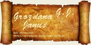 Grozdana Janus vizit kartica